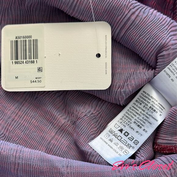 Levi's Second Skin Top Sheer Pink Purple Sz M. NWT - Picture 7 of 7